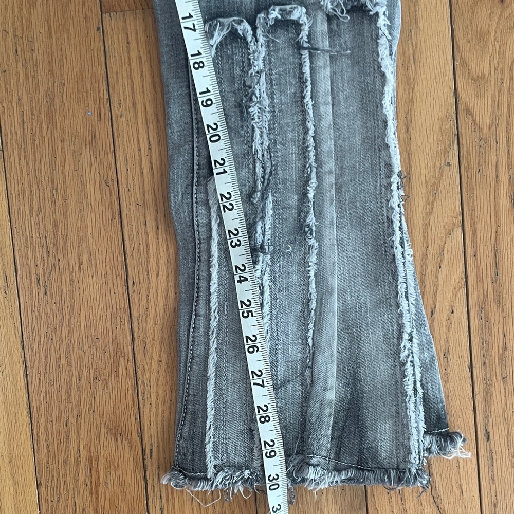 Arket Distressed Straight Leg Jeans - Light Blue - Picture 6 of 7
